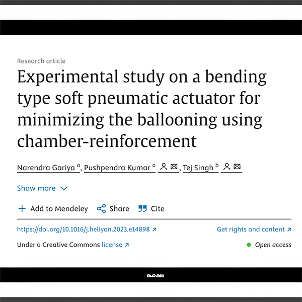 When air is pumped into soft silicone actuators, they can sometimes “balloon” or bulge instead of bending smoothly, which wastes energy and can cause damage. To fix this, different materials were tested: thicker walls and stiffer silicone helped but created new issues. The best solution was adding a thin PVC reinforcement layer, which completely stopped ballooning and kept the motion smooth. Overall, this simple reinforcement makes soft pneumatic actuators stronger, safer, and more reliable for wearables and other applications.